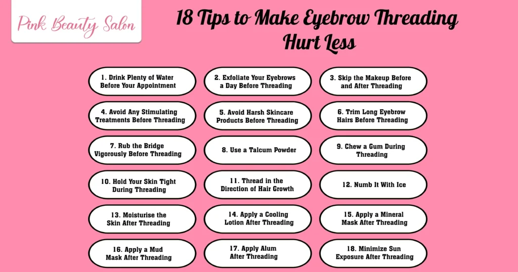 How to Make Eyebrow Threading Hurt Less ( 18 Best Ideas )