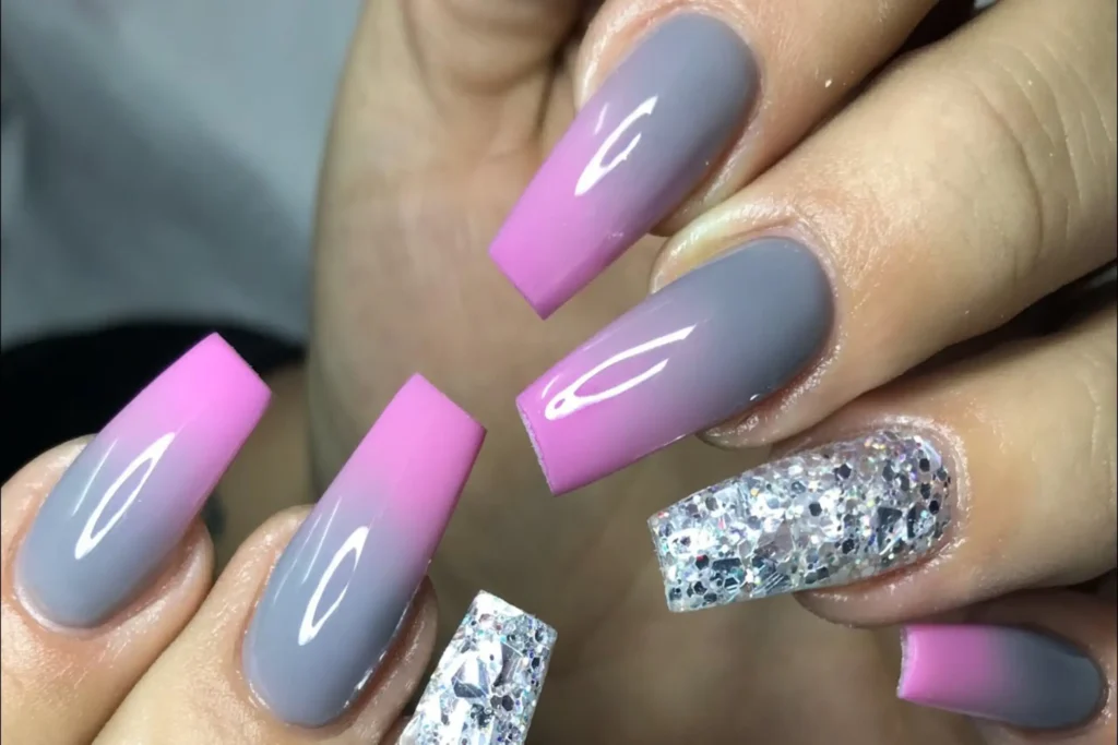 image showing Ombre Acrylic Nail