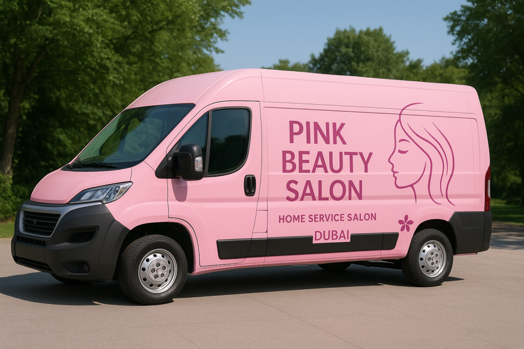 Pink Beauty Salon Mini Bus