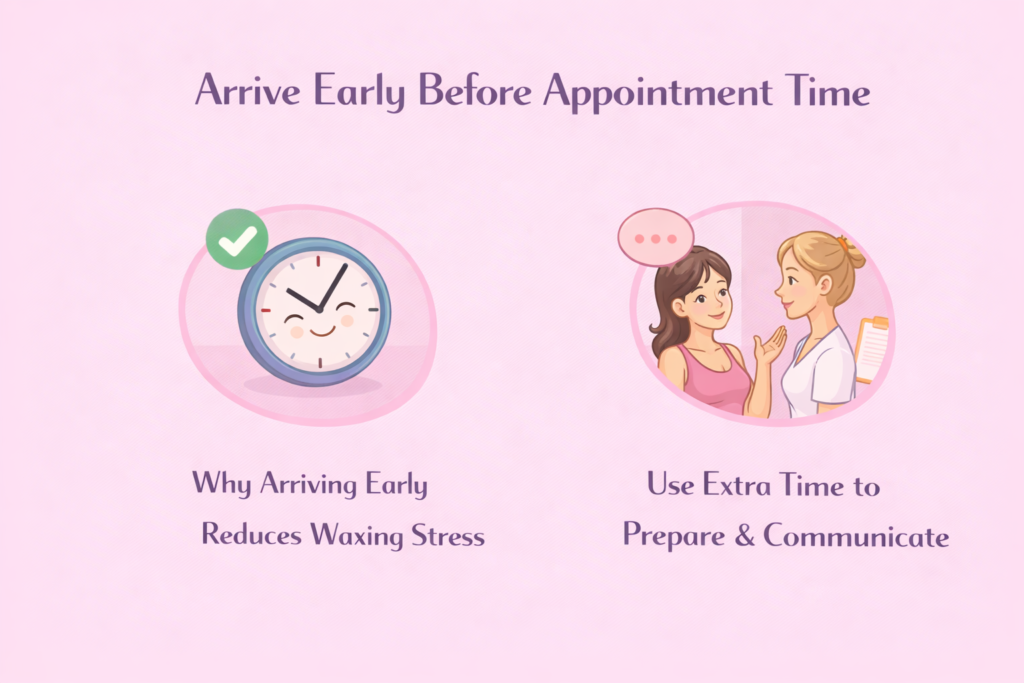 Arrive Early Before Appointment Time