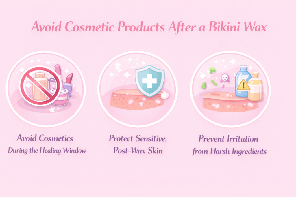 Avoid Cosmetic Products After a Bikini Wax