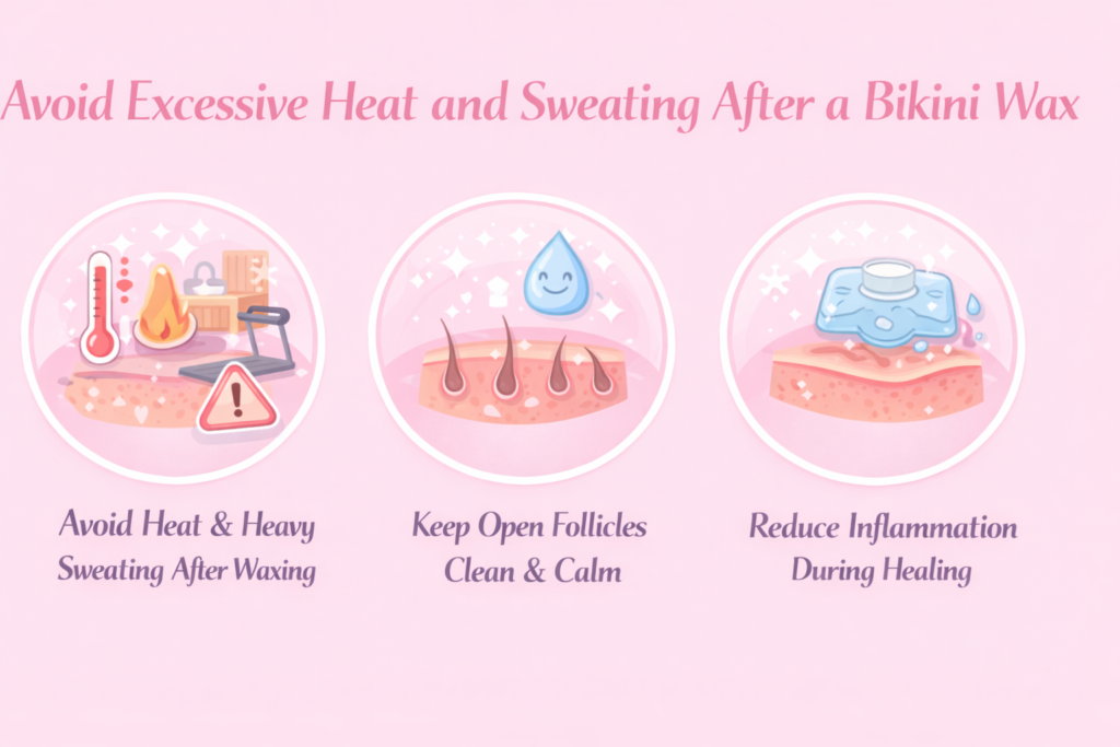 Avoid Excessive Heat and Sweating After a Bikini Wax