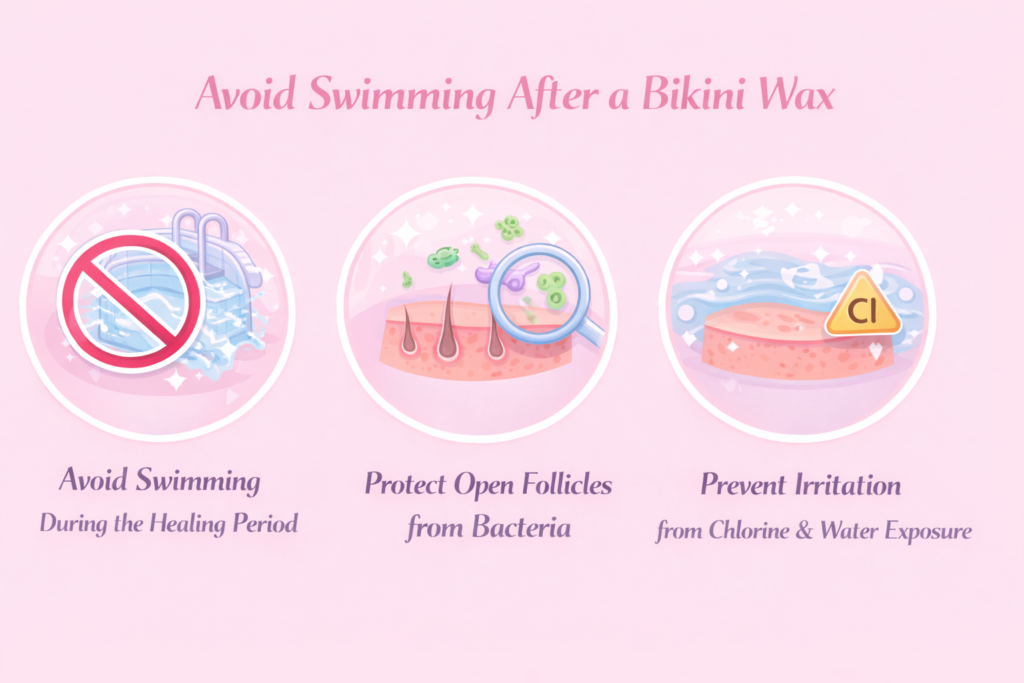 Avoid Swimming After a Bikini Wax