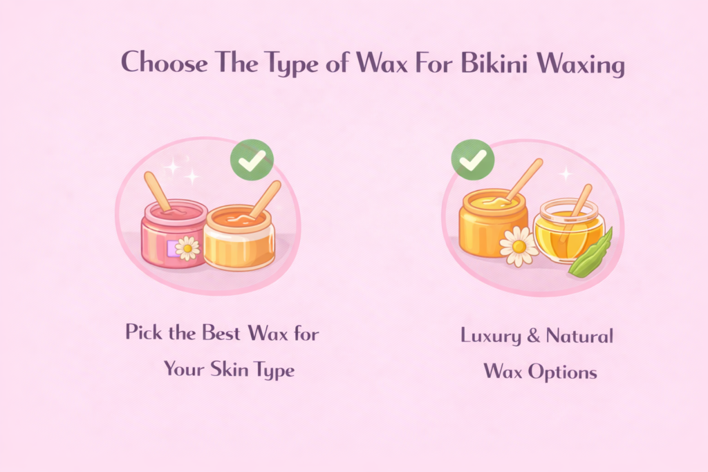 . Choose The Type of Wax For Bikini Waxing