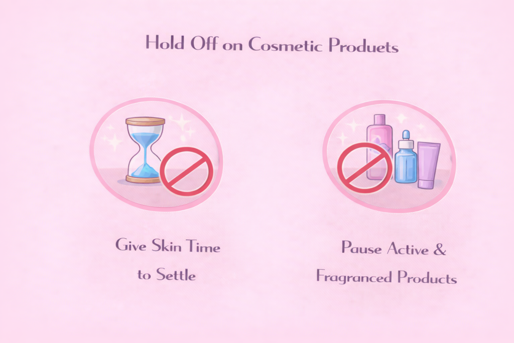 Hold Off on Cosmetic Products