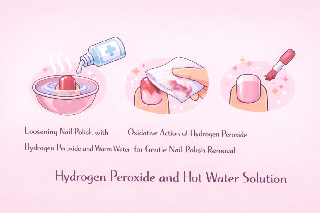 Hydrogen Peroxide and Hot Water Solution