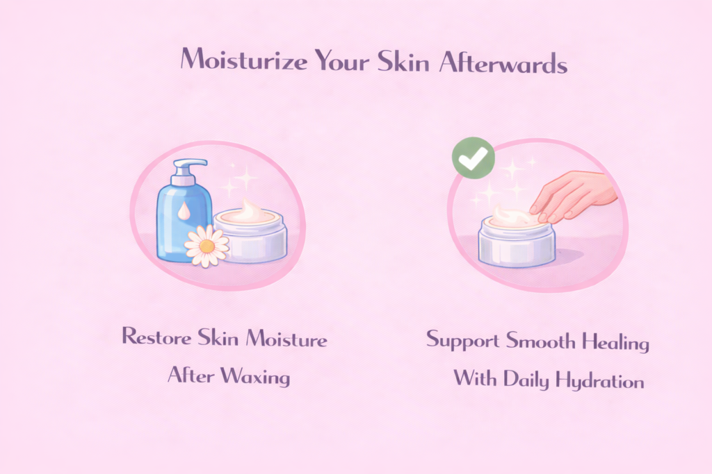 Moisturize Your Skin Afterwards