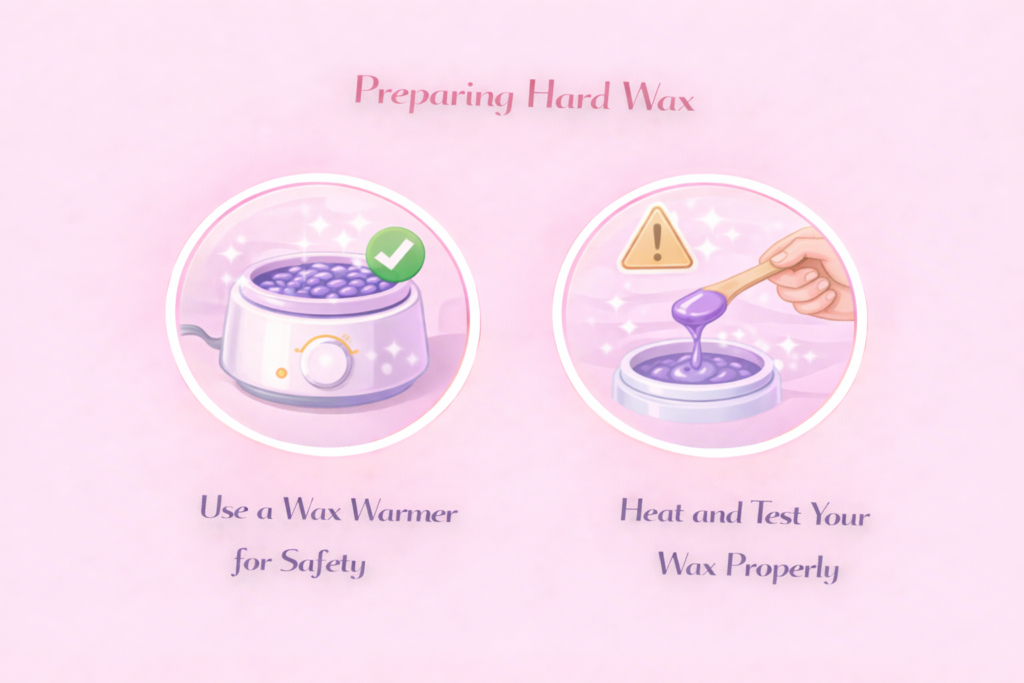 Prepare The Hard Wax