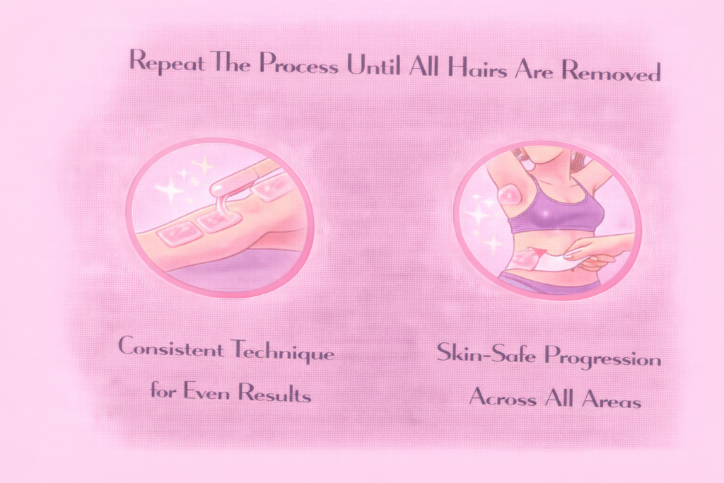 Repeat The Process Until All Hairs Are Removed