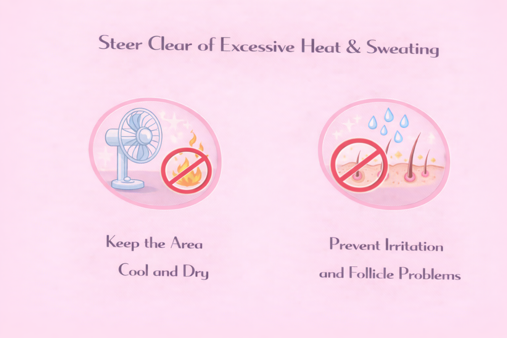 Steer Clear of Excessive Heat & Sweating