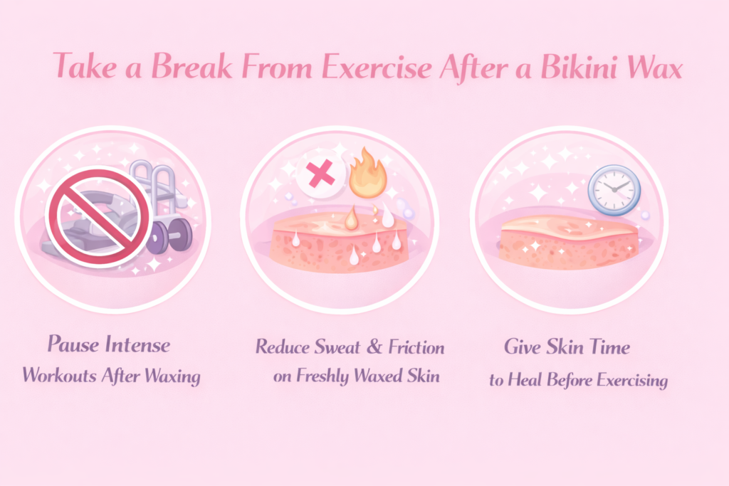 Take a Break From Exercise After a Bikini Wax