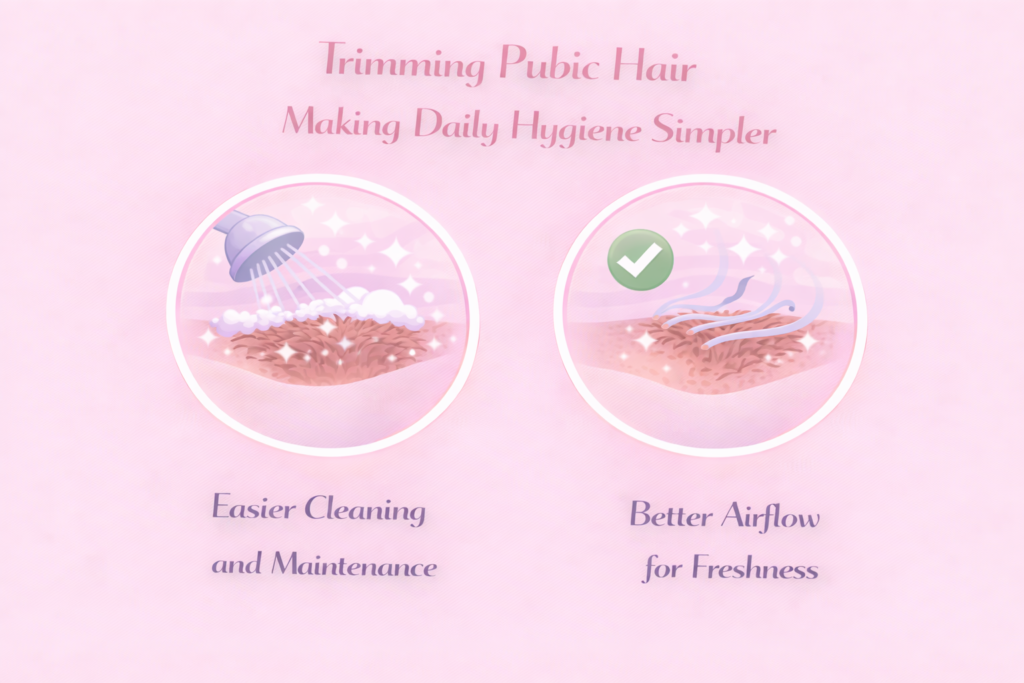 Trimming Pubic Hair Makes Daily Hygiene Simpler