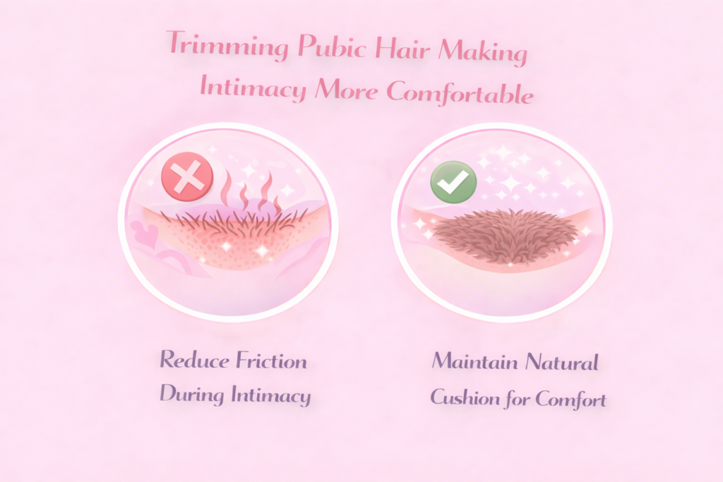Trimming Pubic Hair Makes Intimacy More Comfortable