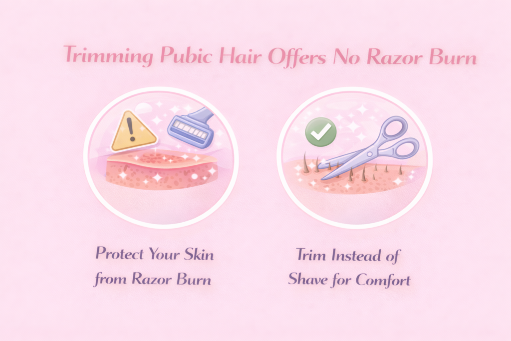 Trimming Pubic Hair Offers No Razor Burn