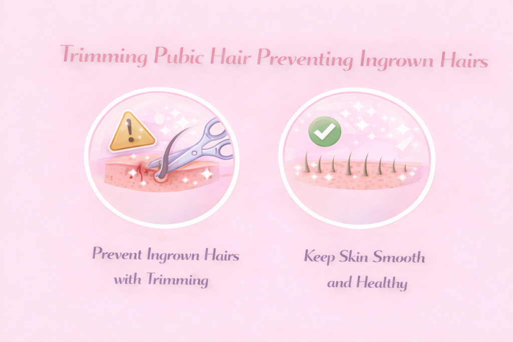 Trimming Pubic Hair Saves you From Ingrown Hair
