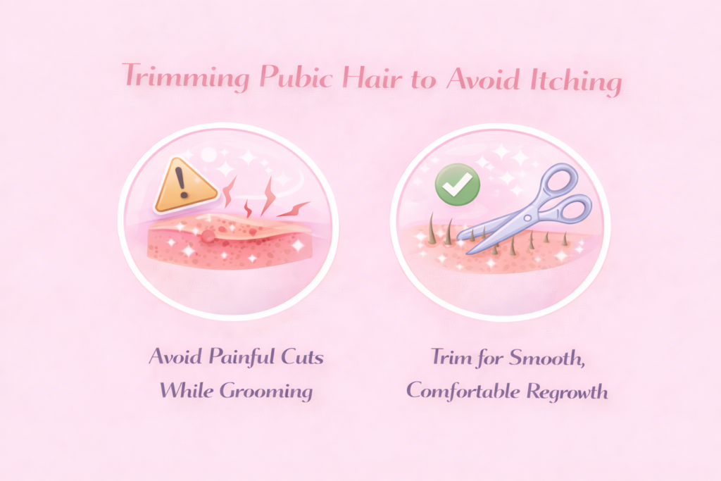 Trimming Pubic Hair Avoids Itching