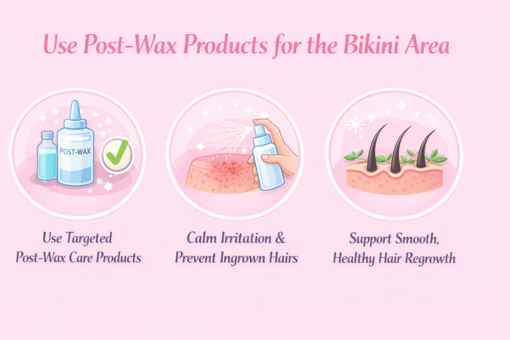 Use Post-Wax Products for the Bikini Area
