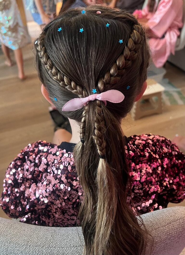 home hair braids for kids in Dubai