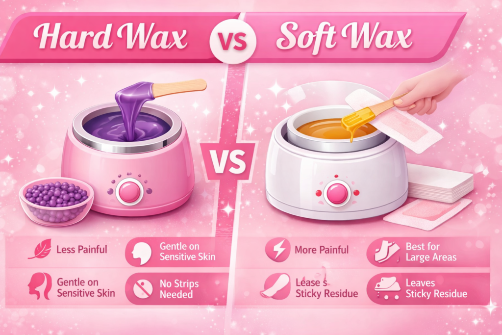 Difference Between Soft & Hard Wax