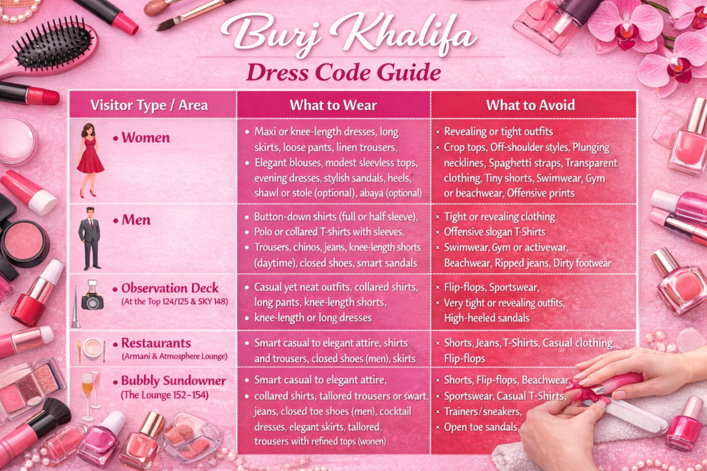 Burj Khalifa Dress Code