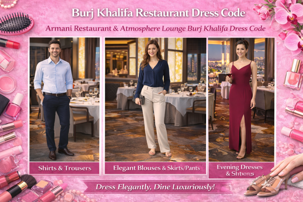 Armani Restaurant & Atmosphere Lounge Burj Khalifa Dress Code