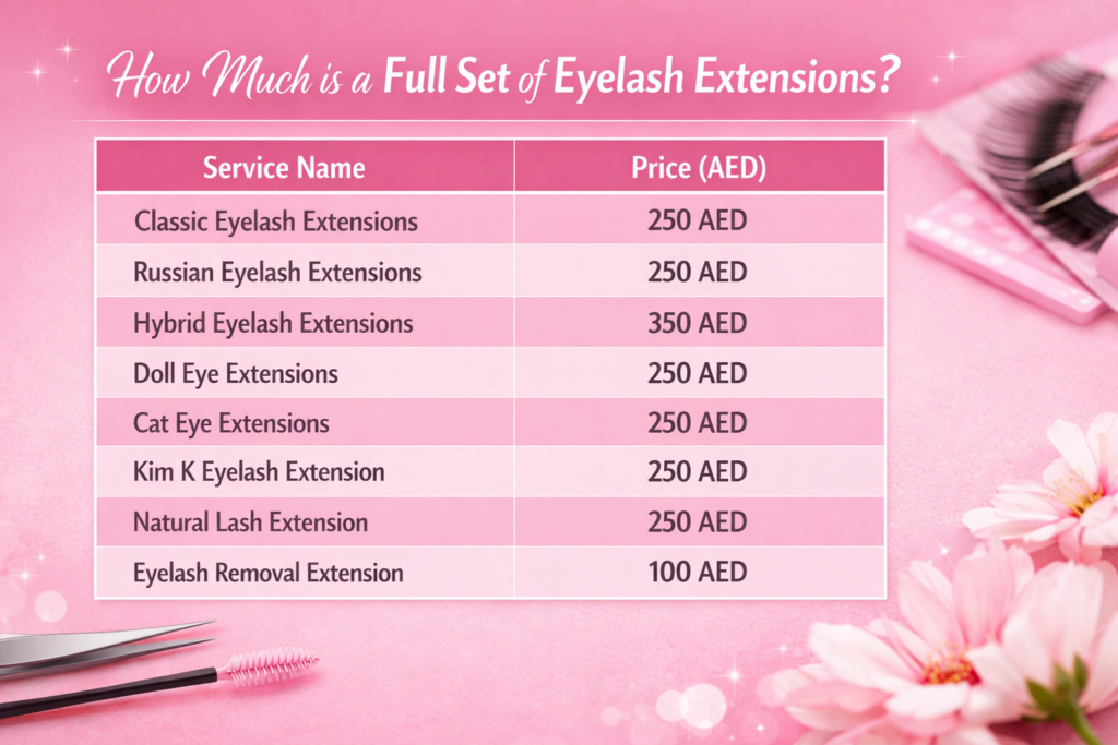 How Much is a Full Set of Eyelash Extensions