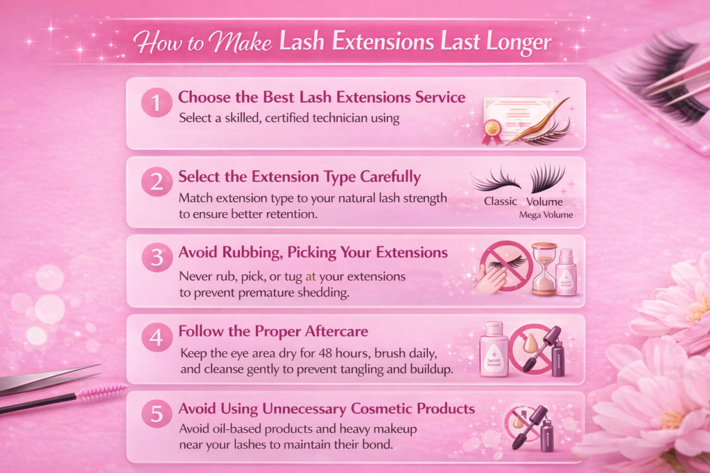 How to Make Lash Extensions Last Longer