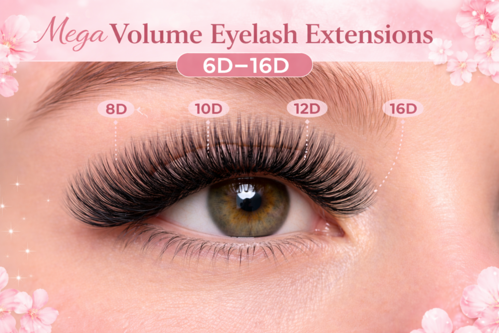 Mega Volume Eyelash Extensions (6D-16D)