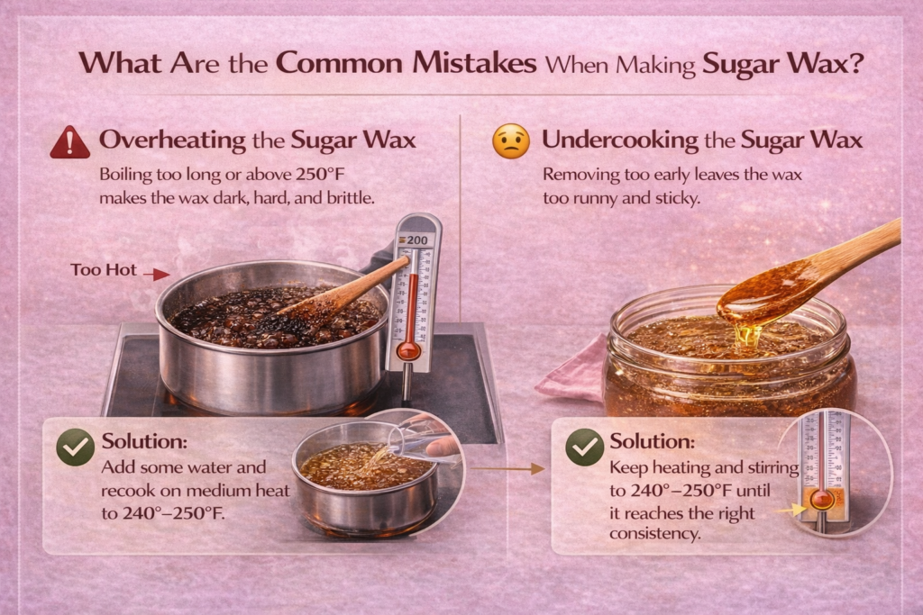 What Are the Common Mistakes When Making Sugar Wax