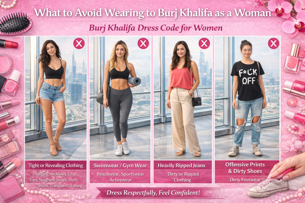 What to Avoid Wearing to Burj Khalifa as a Woman