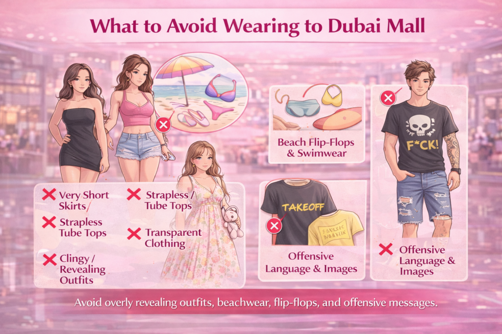 What to Avoid Wearing to Dubai Mall