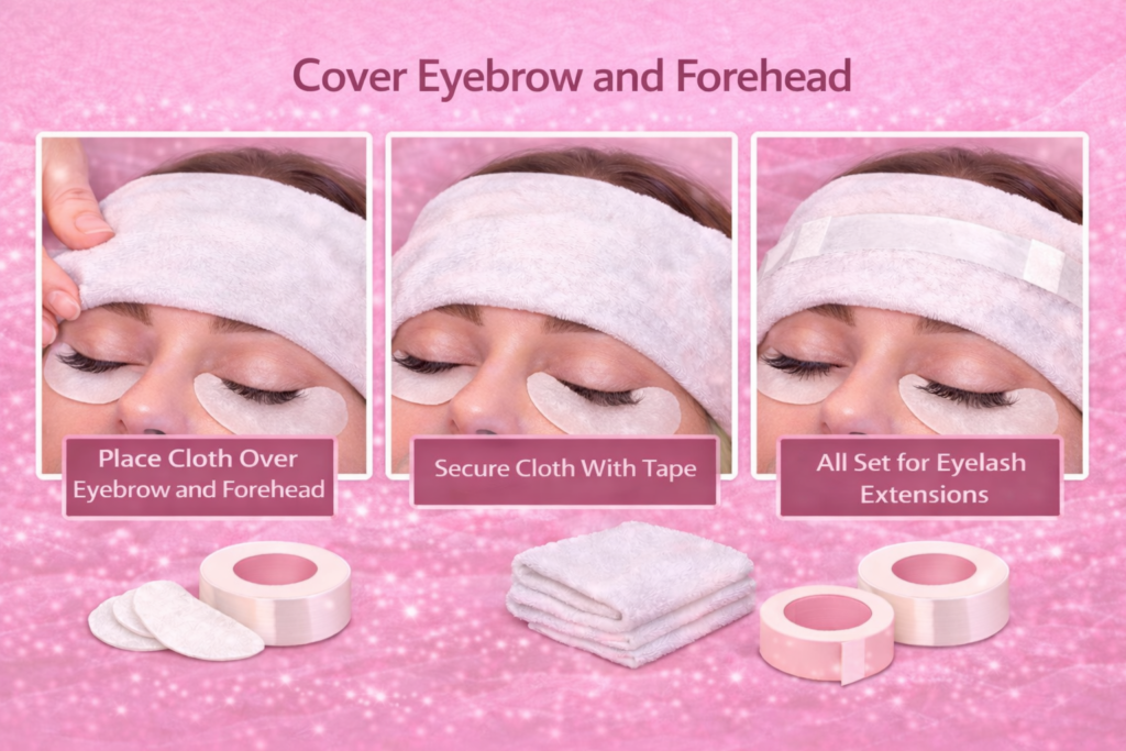 Cover Eyebrow and Forehead