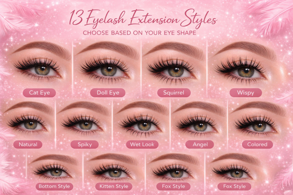 Eyelash Extension Styles
