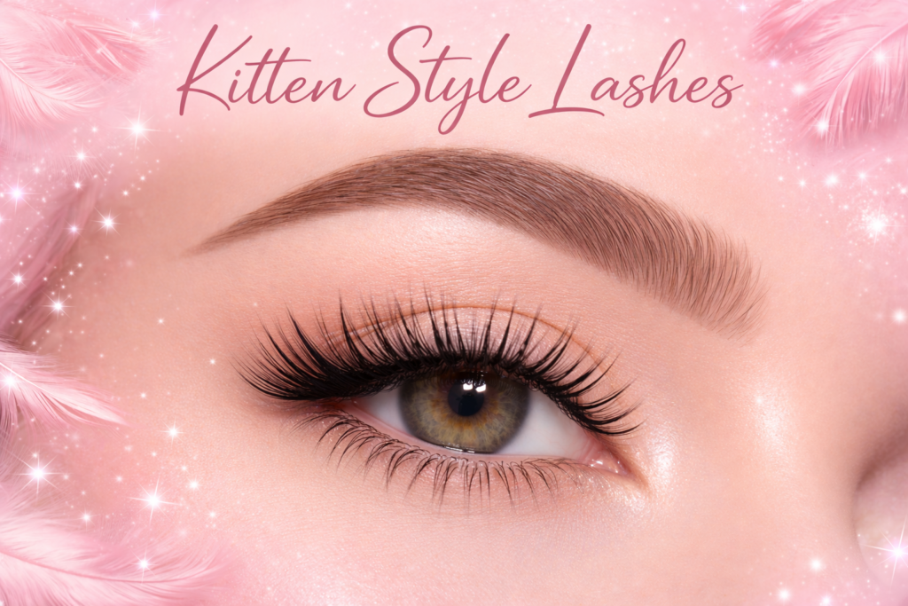 Kitten Style eyelash extensions