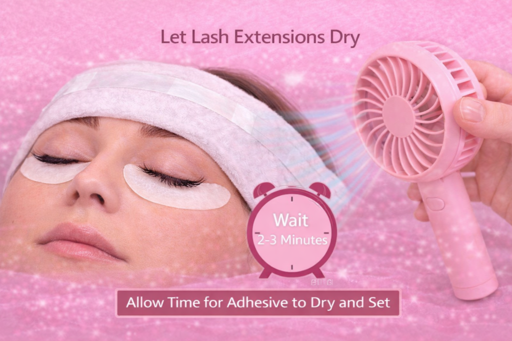Let Lash Extensions Dry